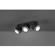 Taurus lampa sufitowa LED 3x3,5W 2x340lm, 3x1,5W 110lm 3000K czarna 652910332