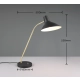 Traveller lampka stołowa 1xE27 czarna, złota 563400180