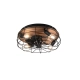 Trondheim lampa sufitowa wentylator 4xE27 czarna R61105032 TRIO lighting
