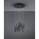 Tubular lampa wisząca LED 11x2,5W 11x220lm 3000K czarna 321691132