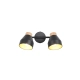 Valentin kinkiet 2xE14 czarny, drewno R81922032