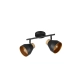 Valentin kinkiet 2xE14 czarny, drewno R81922032