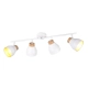 Valentin lampa sufitowa 4xE14 biała, drewno R81924031 TRIO lighting