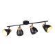 Valentin lampa sufitowa 4xE14 czarna, drewno R81924032 TRIO lighting