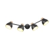 Valentin lampa sufitowa 4xE14 czarna, drewno R81924032