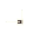 Viale lampa sufitowa LED 17W 1860lm 3000K czarna R67303132