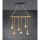 Wilma lampa wisząca 6xE27 brązowa R30130626