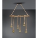 Wilma lampa wisząca 6xE27 brązowa R30130626