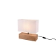 Woody lampka stołowa 1xE27 drewno, biała R50181030 TRIO lighting
