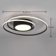 Yava lampa sufitowa LED 56W 6800lm 2700K-6000K czarna 672310232
