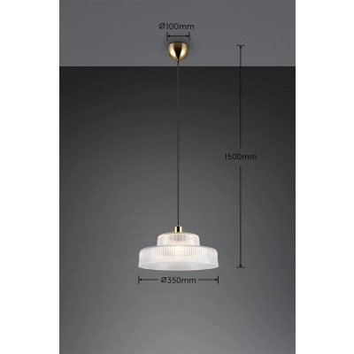 Abella lampa wisząca 1xE27 naturalna R36761052