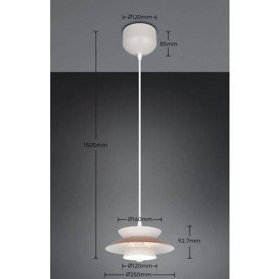 Amarila lampa wisząca 1xE14 beżowa R36841065