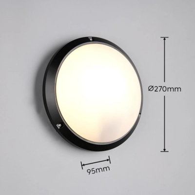 Ambato kinkiet IP65 1xE27 czarny R26931632