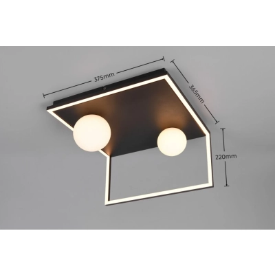 Arola lampa sufitowa LED 22W 2500lm CCT czarny, biała 638110132