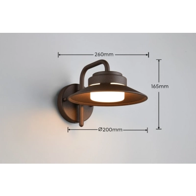 Atrato kinkiet IP44 1xGX53 brązowy, rdzawy 218260124