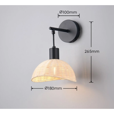 Calvi kinkiet 1xE14 czarny R26781732