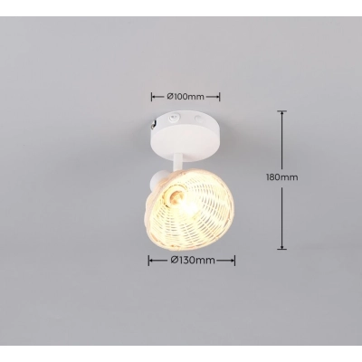 Calvi lampa sufitowa 1xE14 biała R86781731