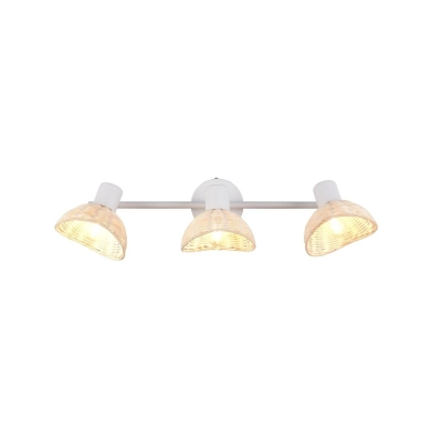 Calvi lampa sufitowa 3xE14 biała, naturalna R86783031
