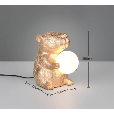 Capi lampka stołowa 1xG9 złota R56721079