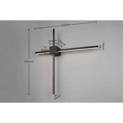 Cassino kinkiet LED 14W 1700lm CCT czarny 237770132