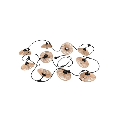 Chain lampa wisząca IP44 10xE27 80lm 3000K czarna R74771532 Trio Lighting