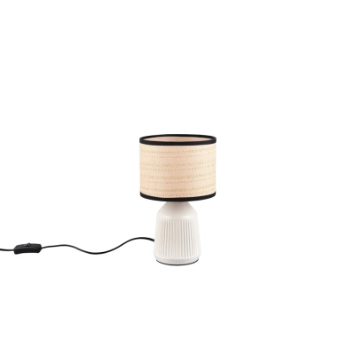 Formentera lampka stołowa 1xE14 biała, naturalna R56801931