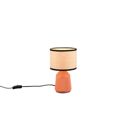 Formentera lampka stołowa 1xE14 miedziana, beżowa R56801939 Trio Lighting