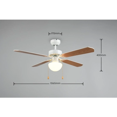 Hammerfest lampa sufitowa 1xE27 biała, naturalna R66592031