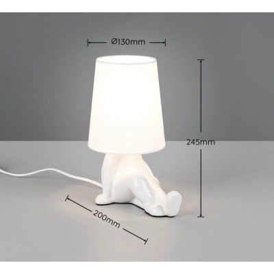 Huma lampka stołowa 1xE14 biała R56531001