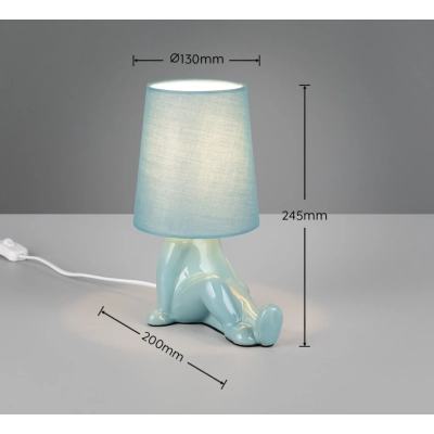 Huma lampka stołowa 1xE14 niebieska R56531012