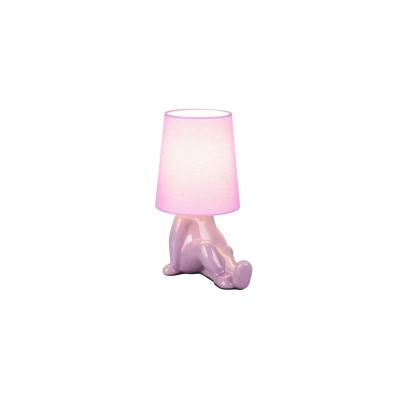 Huma lampka stołowa 1xE14 różowa R56531091