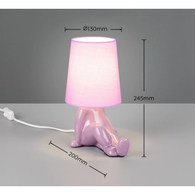 Huma lampka stołowa 1xE14 różowa R56531091