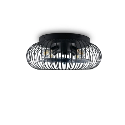 Johanna lampa sufitowa 4xE27 czarna, biała R66884032