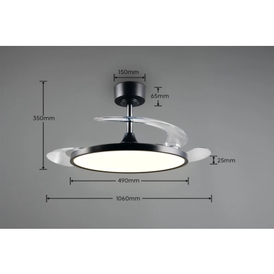 Kasfjord lampa sufitowa LED 30W 3700lm CCT czarna R64452132