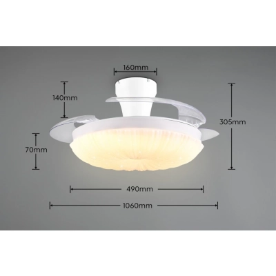 Kiruna lampa sufitowa LED 32W 4000lm CCT biała R69622101