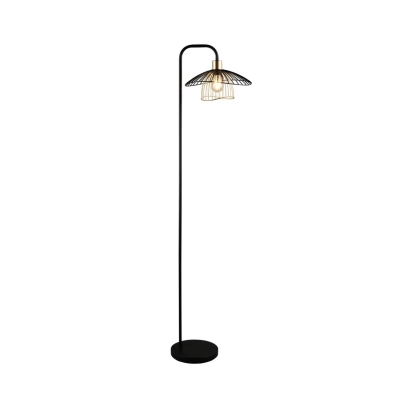 Lauris lampa podłogowa 1xE27 czarna R46791032