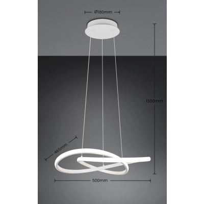 Mansa lampa wisząca LED 36W 4200lm 4000K biała R33111131