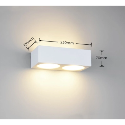 Mattone kinkiet 4xGX53 biały 201104401
