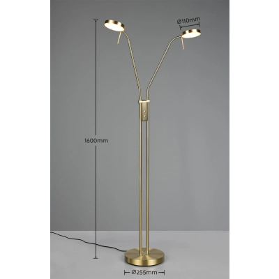 Monza lampa podłogowa LED 12W 1400lm CCT złota 423310208