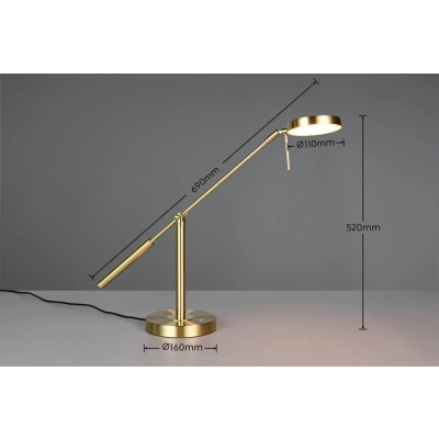 Monza lampka stołowa LED 12W 1400lm CCT złota 523310908