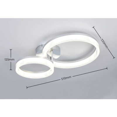 Mova lampa sufitowa LED 22W 3000lm 4000K chrom R63292106