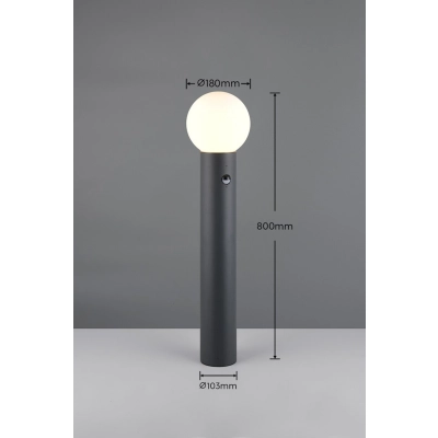 Mures lampa stojąca IP44 1xE27 czarna 469869142