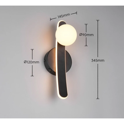 Napoli kinkiet LED 11W 1200lm CCT czarny, biały 237970132