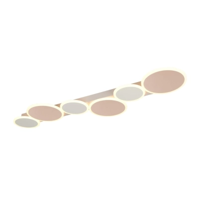 Ovela lampa sufitowa LED 34W 3900lm CCT beżowa, biała 636910665 Trio Lighting