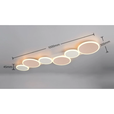 Ovela lampa sufitowa LED 34W 3900lm CCT beżowa, biała 636910665