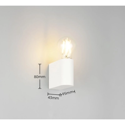 Pratella kinkiet IP44 1xE27 biały 269370131