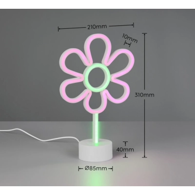 Rose lampka stołowa LED 1W biała R53611101