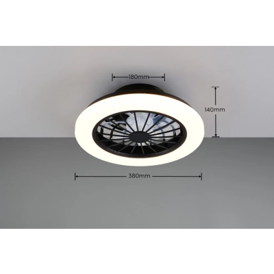Rotsund lampa sufitowa LED 22W 3000lm CCT czarna, biała R69222132