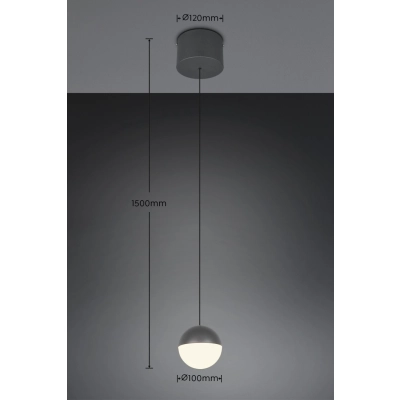 Senta lampa wisząca LED 5W 800lm 3000K czarna R33551142