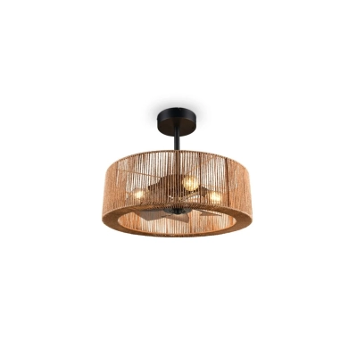 Smillum lampa sufitowa 4xE27 brązowy, biała R66905036 Trio Lighting